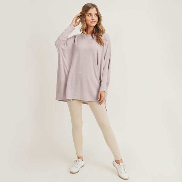 Dusty mauve oversized Tunic - Picture 1 of 2